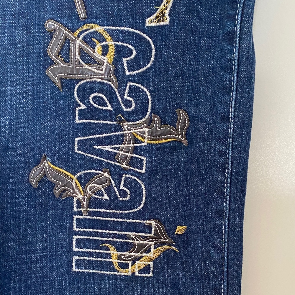Roberto Cavalli Navy Bootcut Jeans - Picture 6 of 16